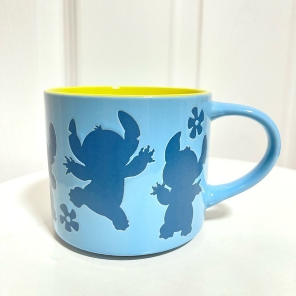 Disney Stitch | Blue & Yellow Mug | 15oz | Hot Or Cold Drinks